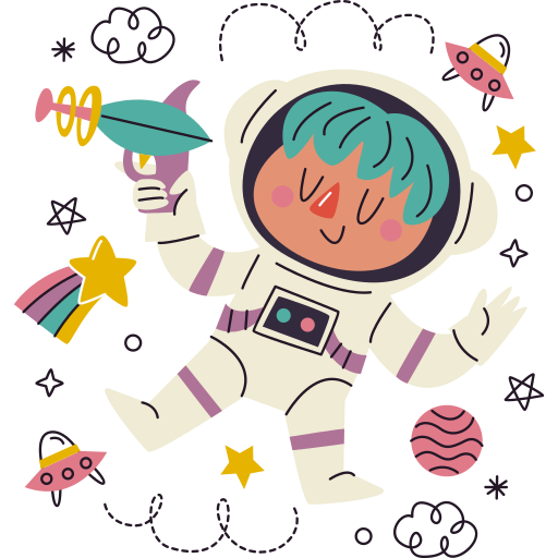 astronaut kostenlos Sticker astronaut kostenlos Sticker