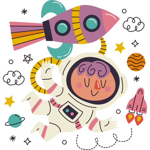 Astronaut free sticker Astronaut free sticker
