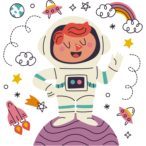 Astronaut free sticker Astronaut free sticker