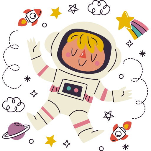 Astronaut free sticker Astronaut free sticker