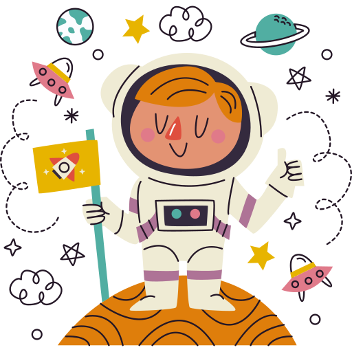 astronaut kostenlos Sticker astronaut kostenlos Sticker