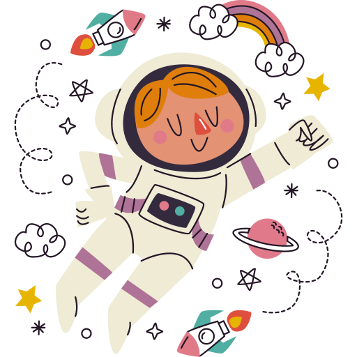 astronaut kostenlos Sticker astronaut kostenlos Sticker