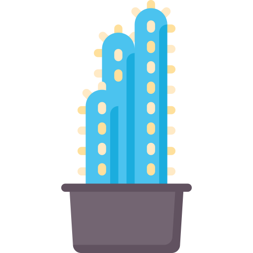 cactus columnar azul icono gratis