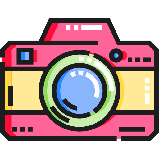 Camera Detailed Straight Lineal color icon