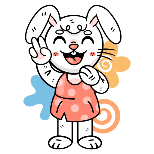 Bunny free sticker Bunny free sticker