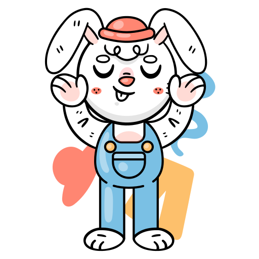 Bunny free sticker Bunny free sticker