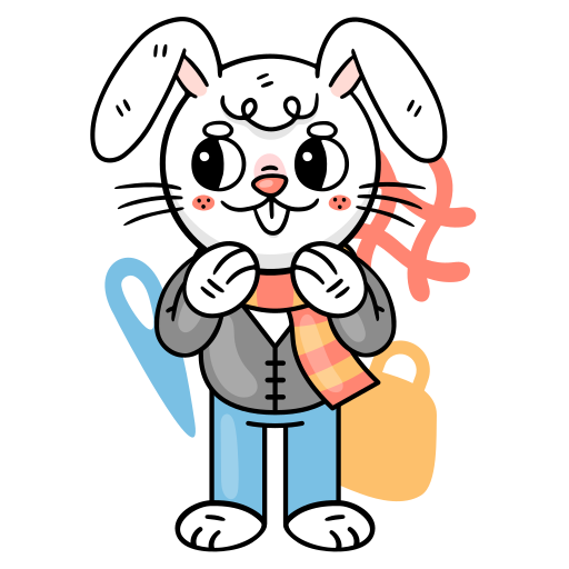 Bunny free sticker Bunny free sticker