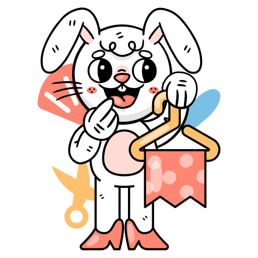 Bunny free sticker Bunny free sticker