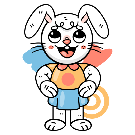 Bunny free sticker Bunny free sticker