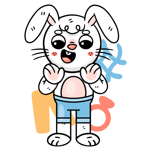 Bunny free sticker Bunny free sticker