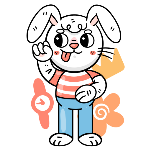 Bunny free sticker Bunny free sticker