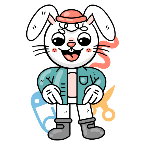 Bunny free sticker Bunny free sticker