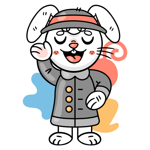 Bunny free sticker Bunny free sticker