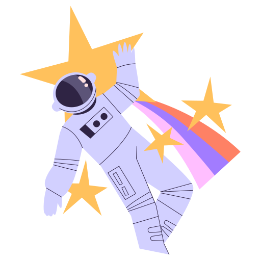 Astronaut free sticker