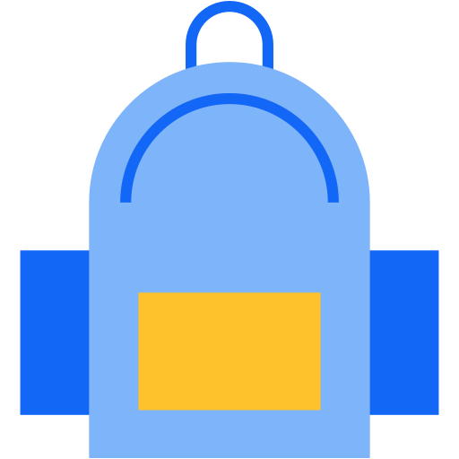 bolsa para la escuela icono gratis