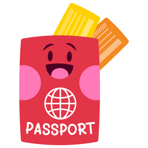 pasaporte gratis sticker