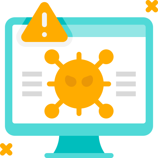 software malicioso icono gratis