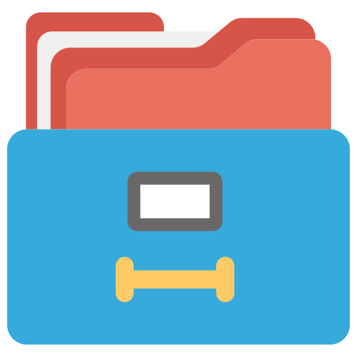 gestión de archivos icono gratis