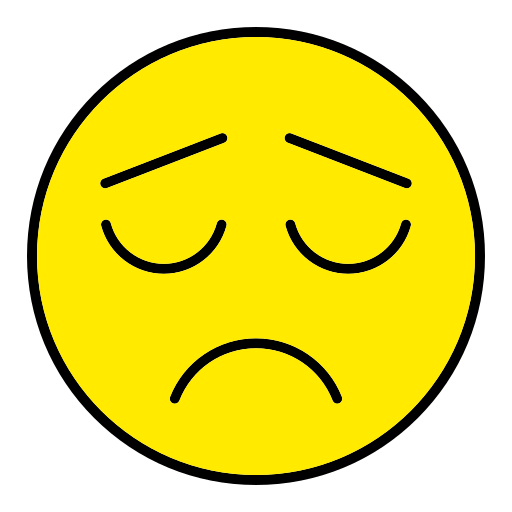 Frown Generic Outline Color icon