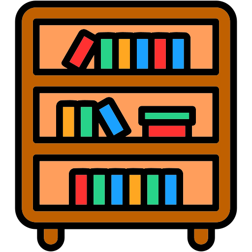 estante de libros icono gratis