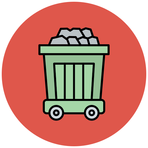 Mining cart free icon