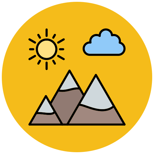 Mountain Generic Outline Color icon