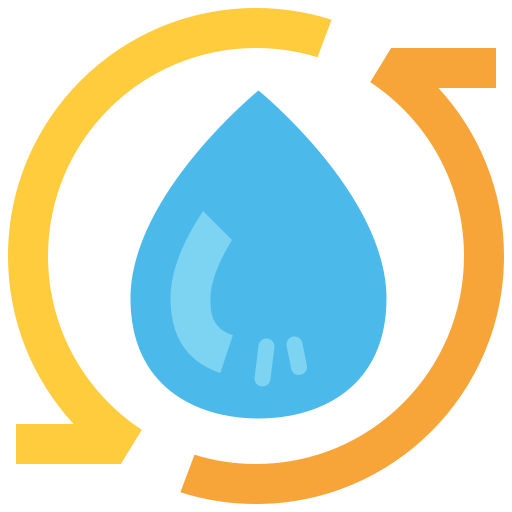 reutilizar el agua icono gratis