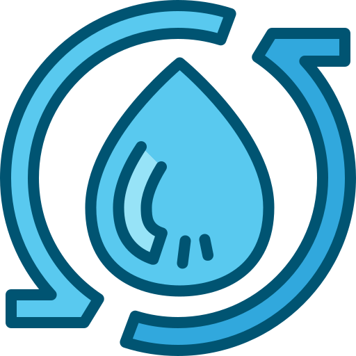 reutilizar el agua icono gratis