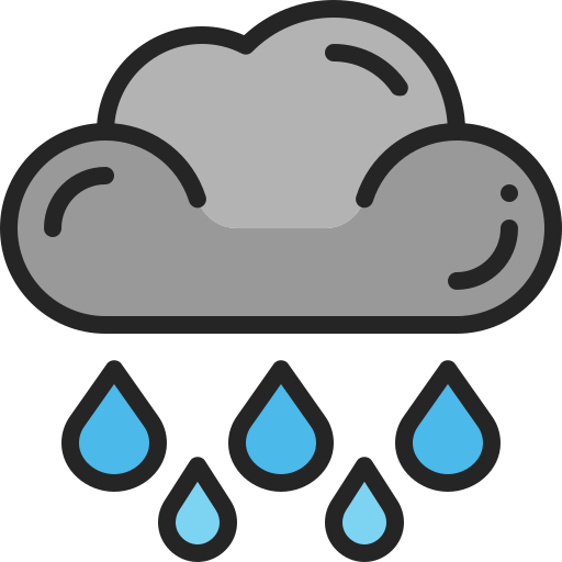 lluvioso icono gratis