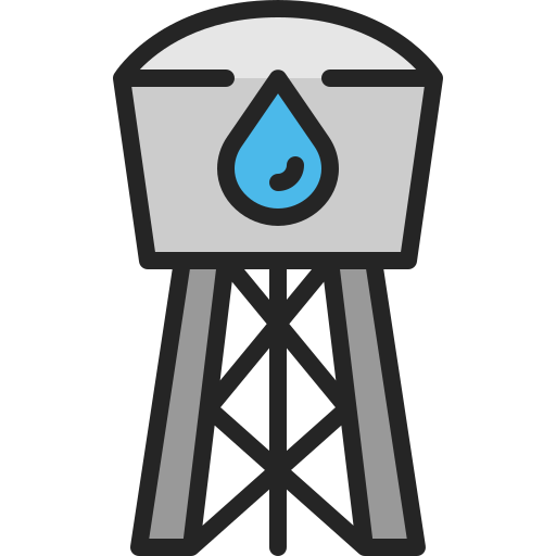 Water tower Generic Outline Color icon