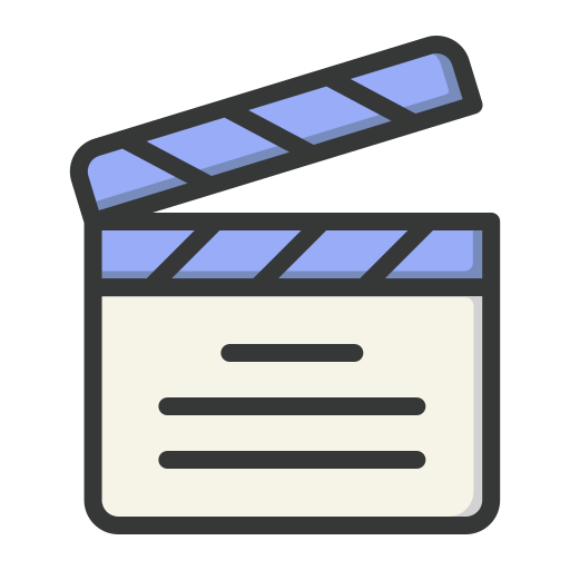 Clapperboard Generic Outline Color icon