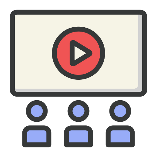 Watch movie Generic Outline Color icon