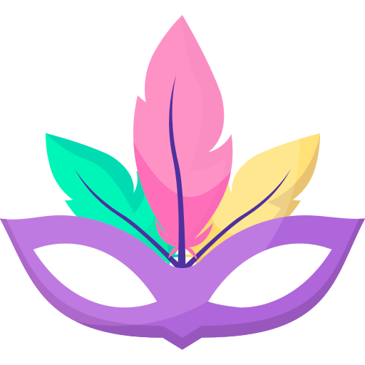 máscara de fiesta icono gratis