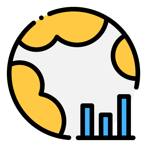 Economía global icono gratis