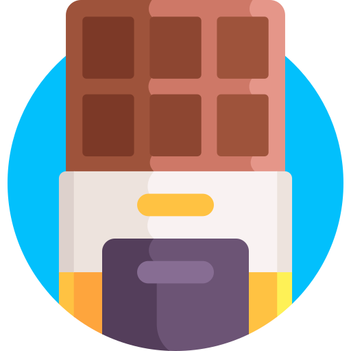 Chocolate bar Detailed Flat Circular Flat icon