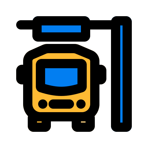 Estación de autobús icono gratis