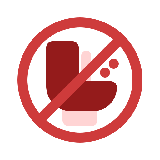 No trash free icon No trash free icon