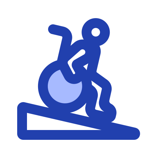 Wheelchair Generic Blue Icon