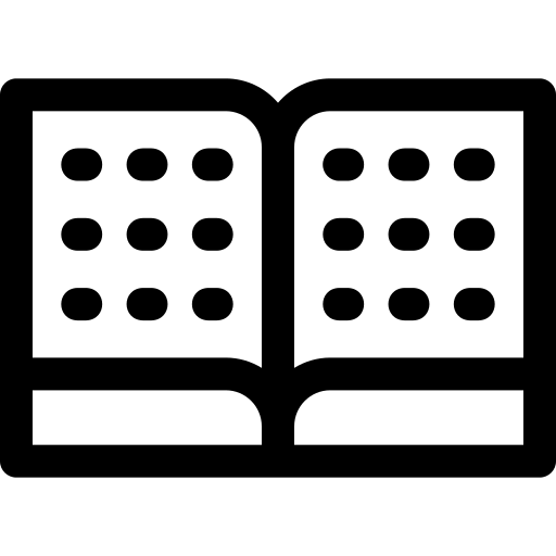 Braille free icon Braille free icon