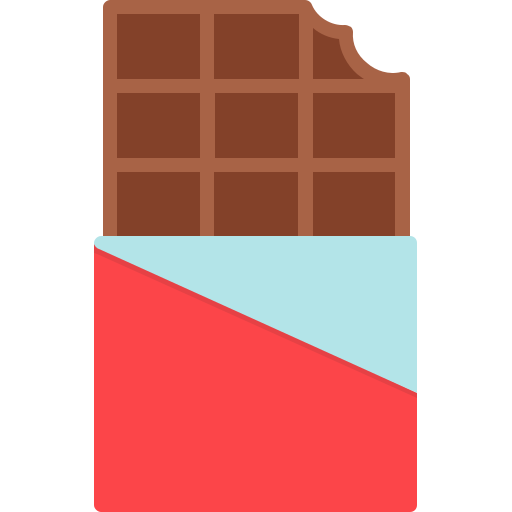 barra de chocolate icono gratis