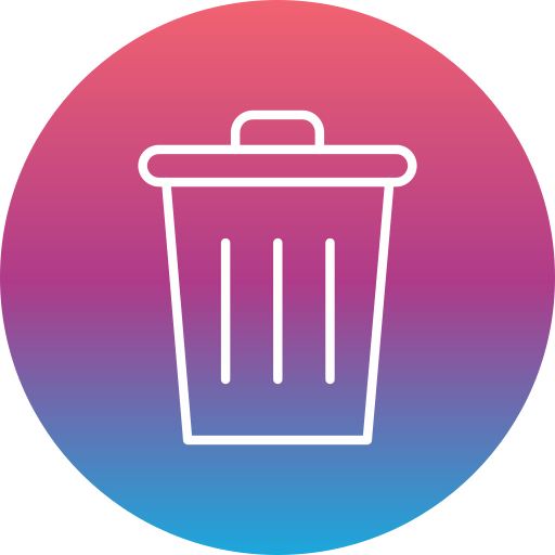 bote de basura icono gratis