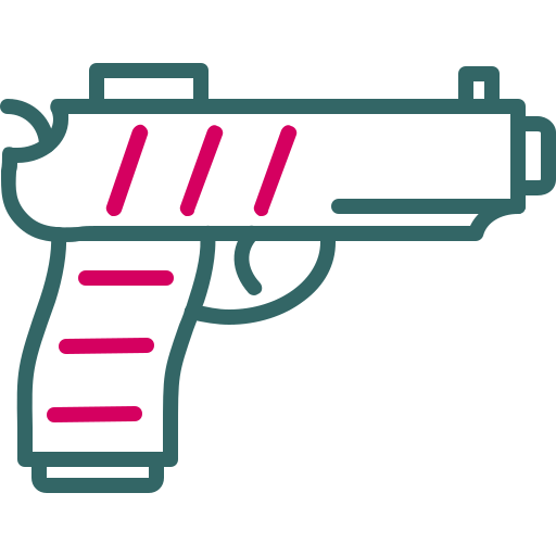 Gun Generic Outline Color icon