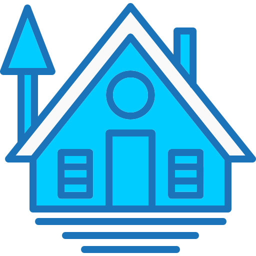 Cabin Generic Blue Icon