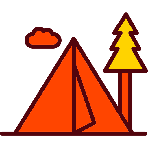 Camping zone - Free holidays icons