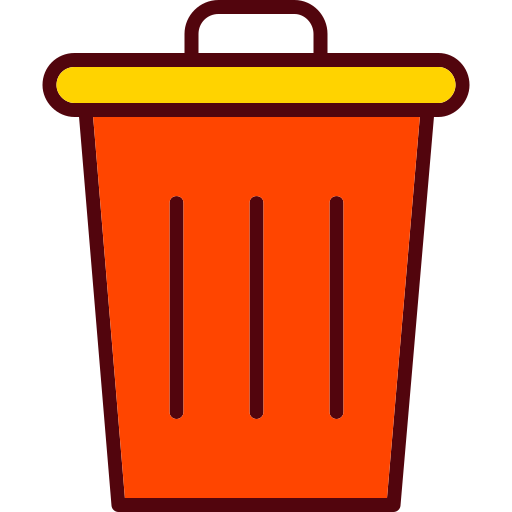 Trash can Generic Outline Color icon