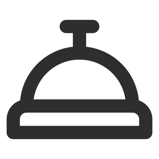 Concierge Bell Generic Basic Outline Icon