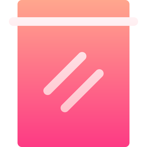 Zip bag free icon