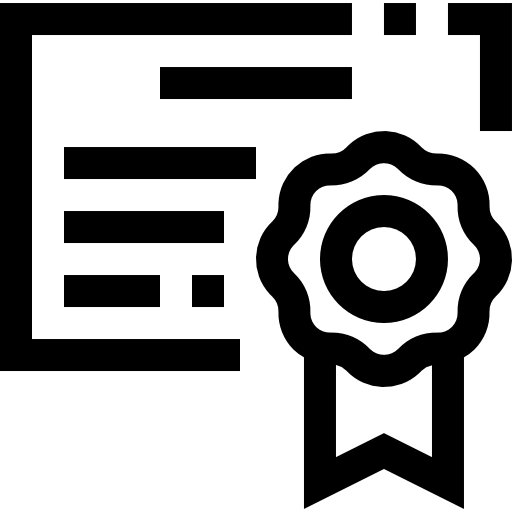 Certificate free icon