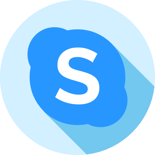 Skype Flat Circular Flat icon