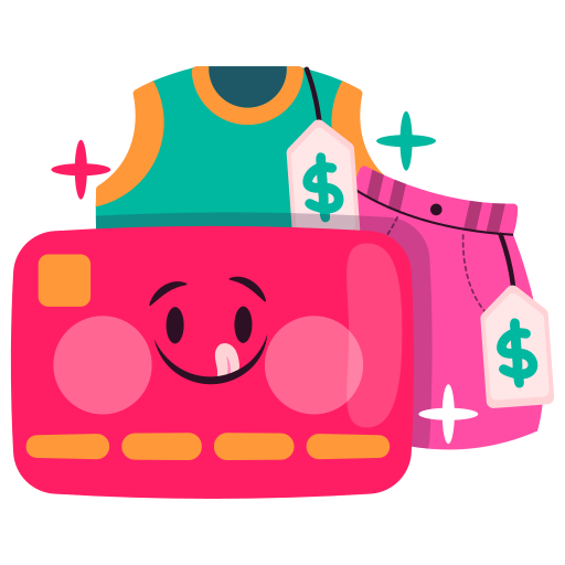 Shopping free sticker